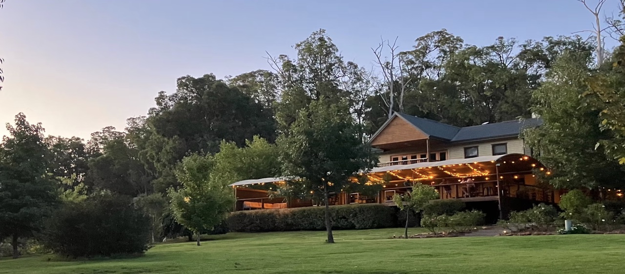 Noble River Estate at dusk, Dwellingup, Western Australia